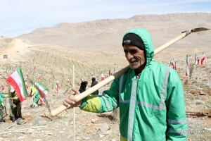 کاشت نهال در ارتفاعات پارک کوهستان نور شیراز