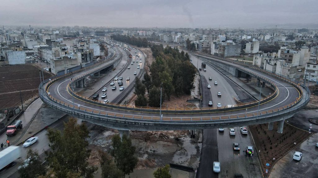 افتتاح نخستین دوربرگردان غیرهمسطح میثم در کمربندی جنوبی شیراز 