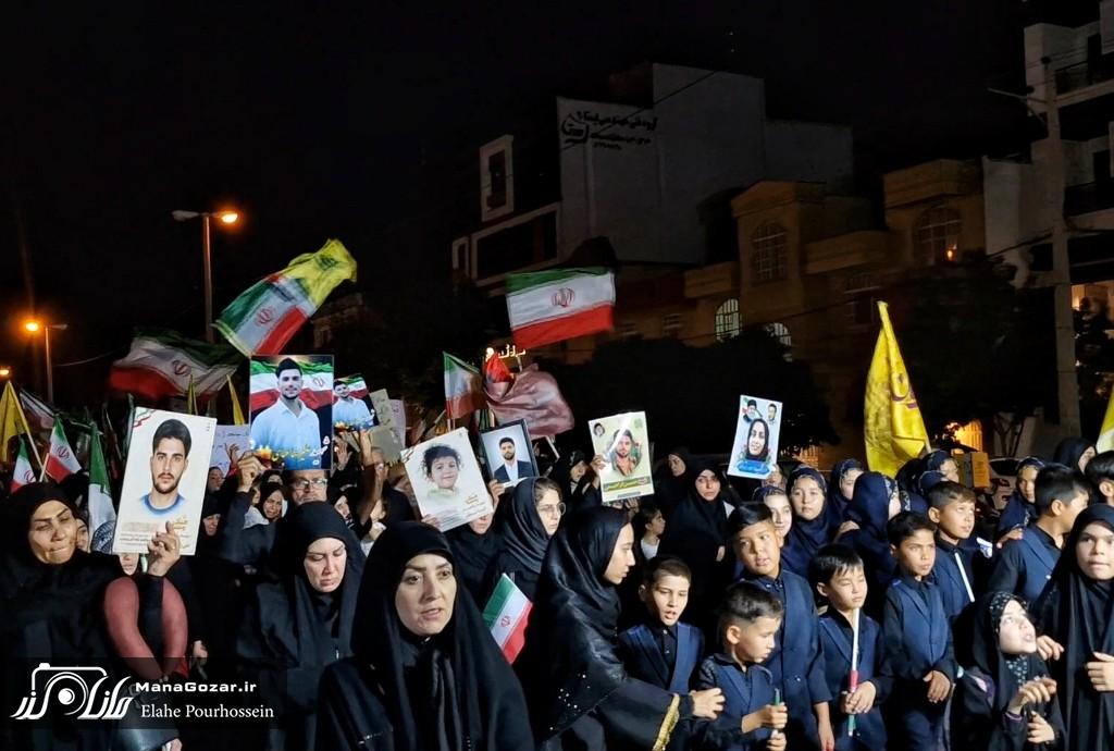حضور خانوادههای شهدای لامرد در تجمع همبستگی ملی کانون رهپویان وصال شیراز 8 20260702 222742