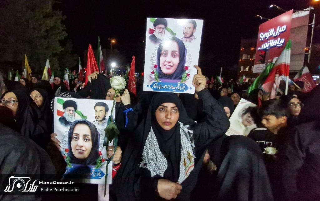 حضور خانوادههای شهدای لامرد در تجمع همبستگی ملی کانون رهپویان وصال شیراز 2 20260702 224456