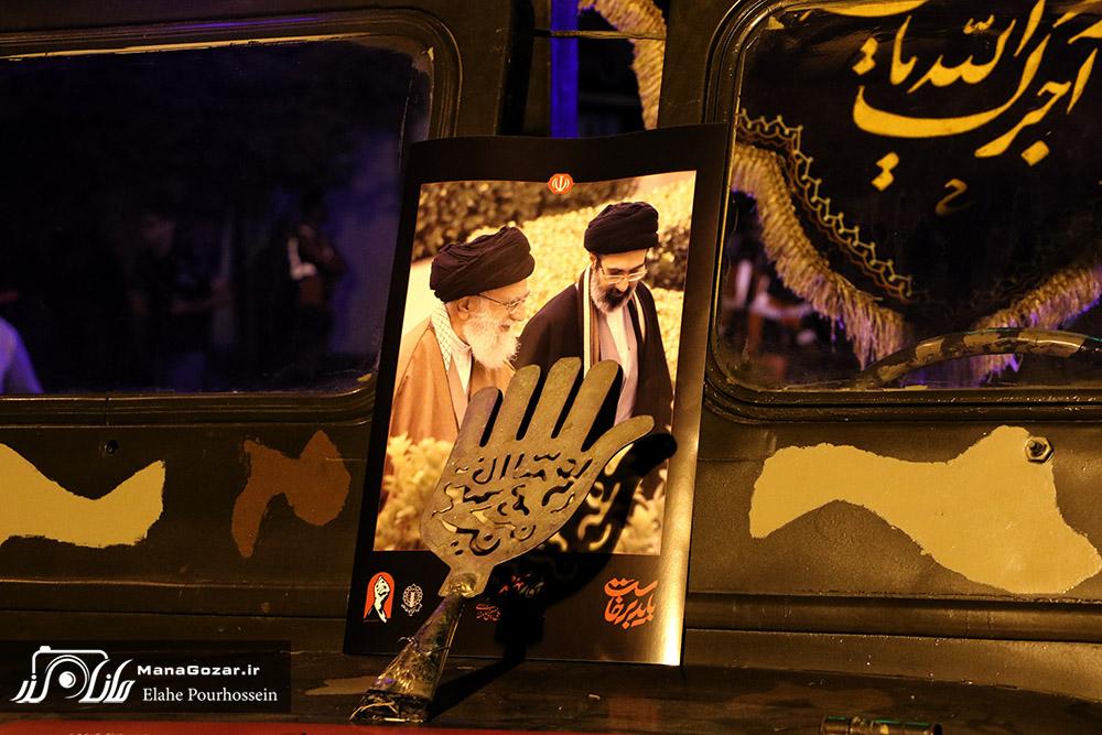 مراسم شام غریبان و جاماندگان بدرقه آقای شهید ایران 28 rahbar shahid 15