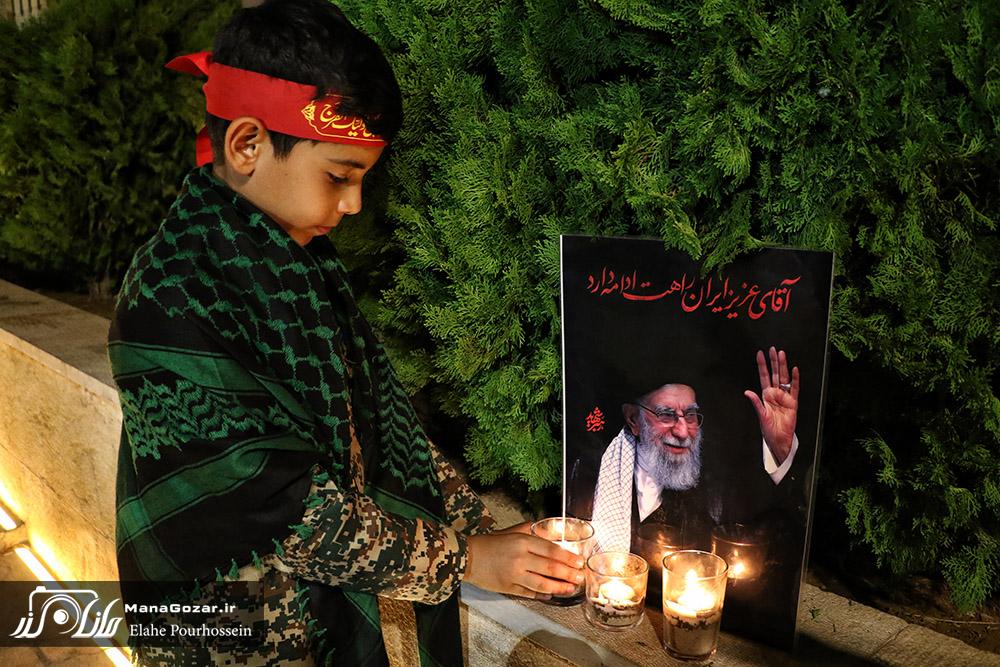 مراسم شام غریبان و جاماندگان بدرقه آقای شهید ایران 3 rahbar shahid 30