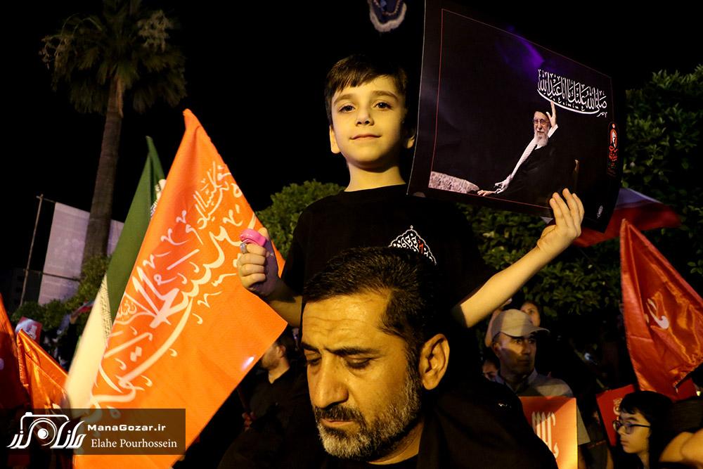 مراسم شام غریبان و جاماندگان بدرقه آقای شهید ایران 18 rahbar shahid 5